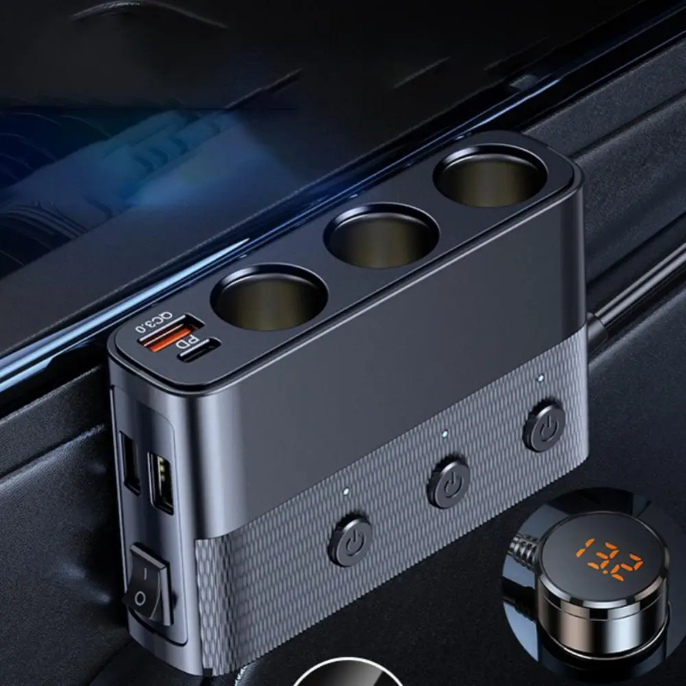 Queen.Y Presa Accendisigari 12V 3.1A Con Doppia Porta USB, Splitter per