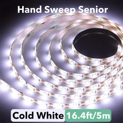 Touch-Activated Dimmable LED Strip Light - USB-Powered Flexible Lighting (Cold White 5m)