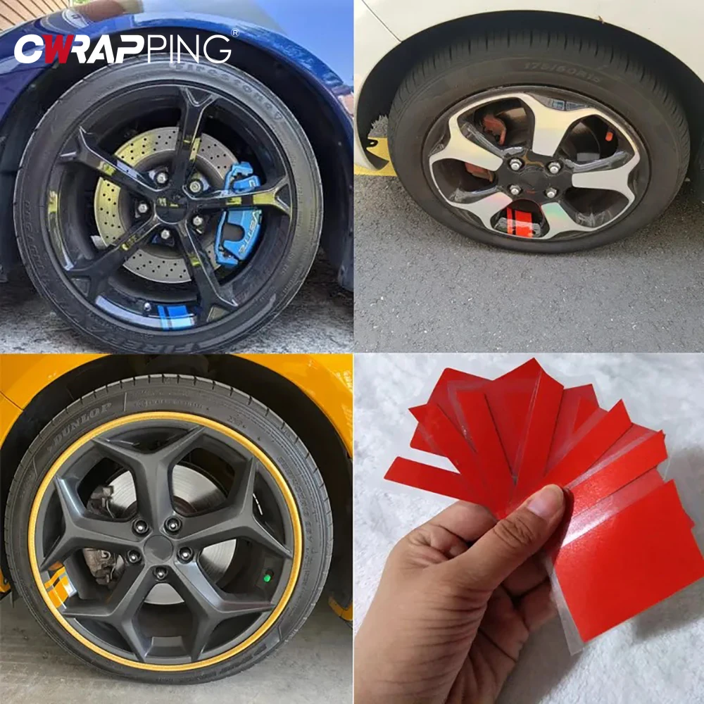 Reflective Stickers Car Wheel Reflective Stickers Auto Safety Warning Sticker Reflector Protective Strip Film for Trucks Auto Motorcycle Stickers