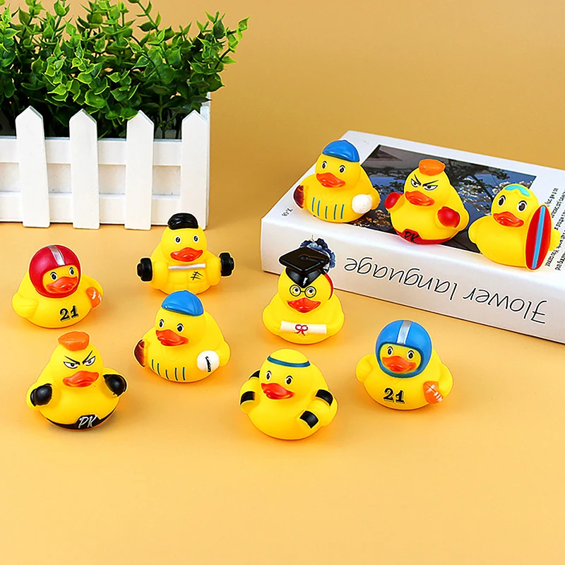 Baby Shower Toy Shower Bathroom Children Playing In Water Kawaii Yellow Duck So Cute Set Beach Toys Children Toys 2