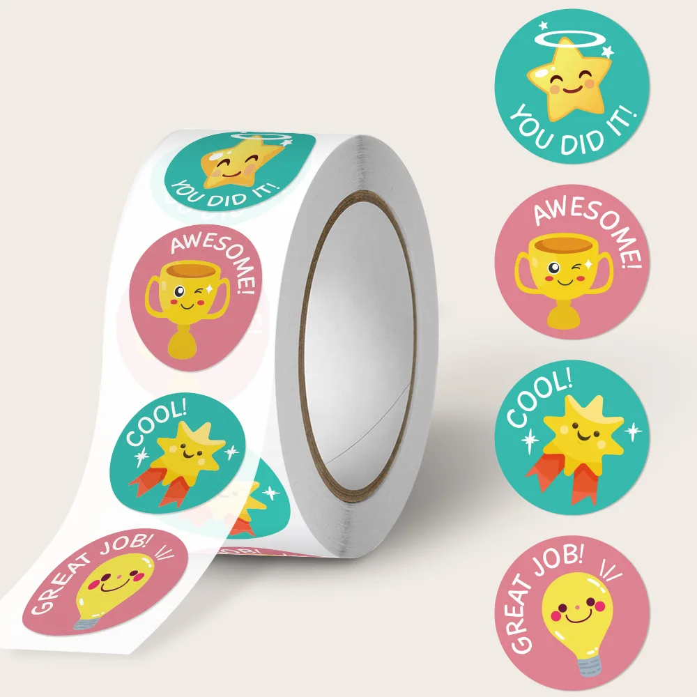 Rollo De Pegatinas De Estrellas Autoadhesivas De 1 Pulgada (1 Pulgada
