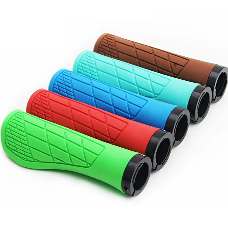 Silicone Bike Grips Ergonomic Mountain Bike Handlebar Cuff Soft Shockproof MTB Handle Cuffs Bicycle Accessories