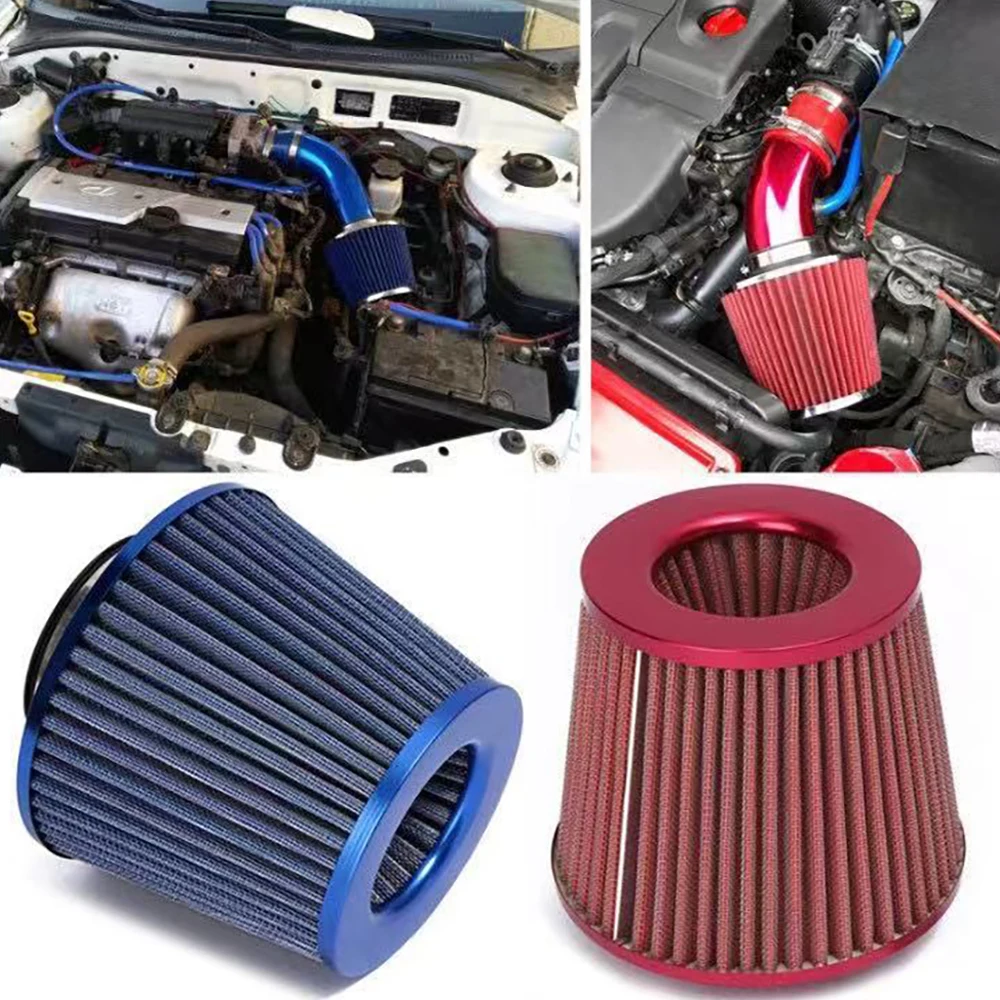 Air Filters Universal Car Modified High Flow Air Filter Mushroom Head Air Filter 76mm Universal Mushroom Head
