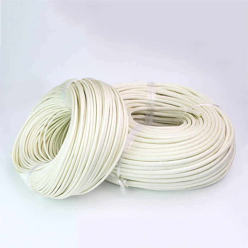 Fiberglass Sleeving 5/10M ID 1mm ~ 30 mm Braided Fiberglass Sleeve 600 Deg.C High Temperature Chemical Glass Fiber Tube