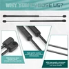 2Pcs/set Rear Window Glass Lift Gas Spring Shock Absorber Hood Lift Supports Gas Struts For Chevrolet GMC Yukon 2007 - 2014 3