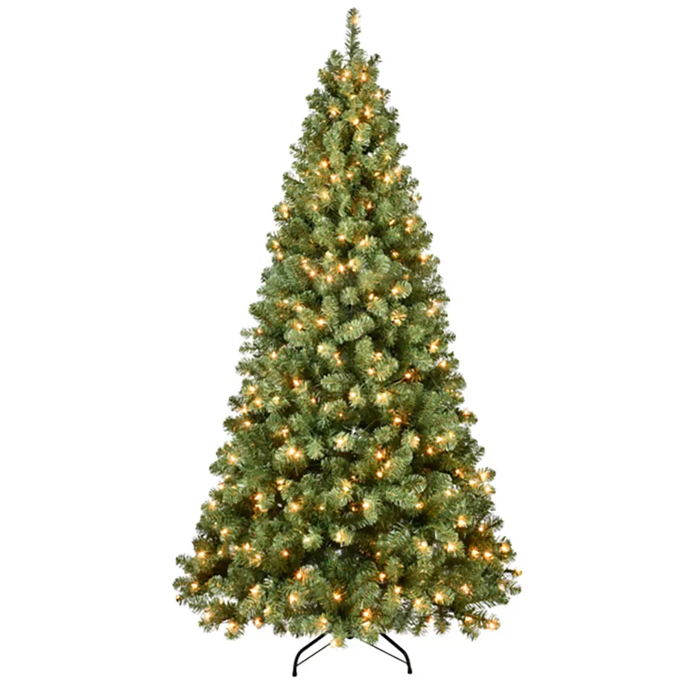 5FT Artificial Christmas Tree with LED Lights – 551 PVC Branch Tips, Foldable Metal Stand, Indoor Holiday Decoration