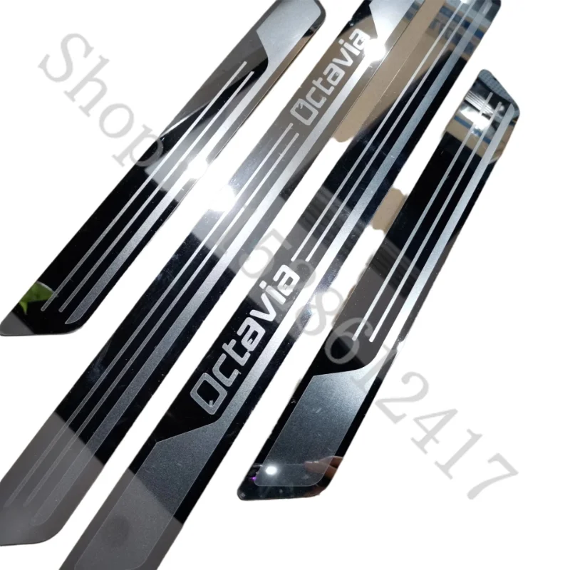 Coperture Maniglie Portiera Auto Cromate Per Opel Corsa D Ed E (2006-2014) - Styling Elegante, Set Da 8 Pezzi, Nero
