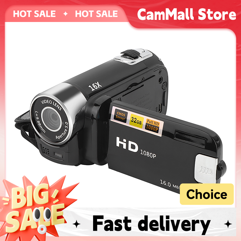 DH‑90 16X Digital Zoom 2.7 Inch Colourful Display Screen High Definition Camera Image Video Shooting Camcorder