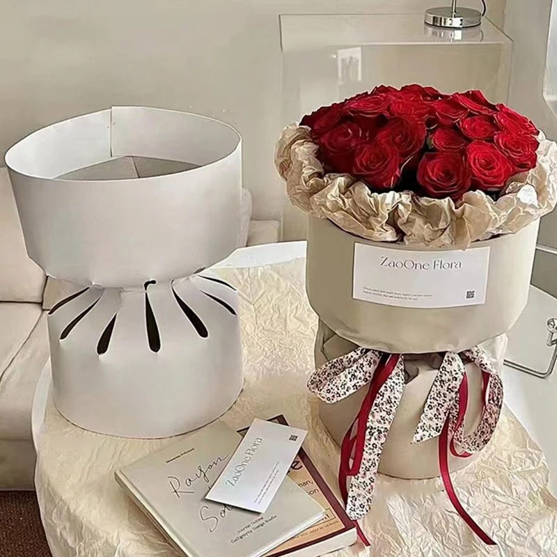 Bouquet Making Material with Paper Wrap with Gift Bag Wife Gift Flower Bouquet  Accessories, DIY Rose Bouquets Artificial Flowers for Party 33 Blossom 