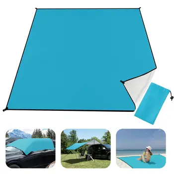 Brovamo Beach Blanket, Sand-Free, Outdoor Blanket, Ultralight Picnic Blanket, Waterproof, 210 x 200 cm, Sand Camping Blanket, Wa