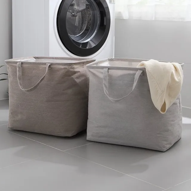 50L Dirty Losundry Hamper A Szabadon Álló Ruhák Akadályozható Mosodai Kosár Kibővített Fogantyúkkal Ruházati Játékokhoz - Image 5