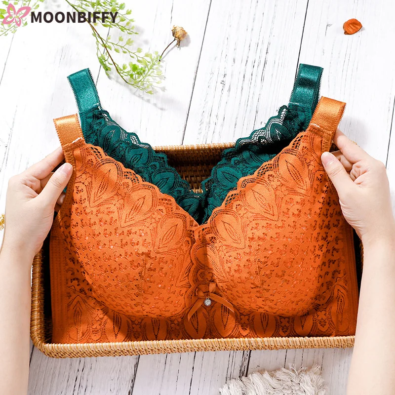 

Sexy Lace Bras for Women Underwear Women Bra Wire Free Push Up Bra Large Size Lingerie Bralette Top Bra Lenceria Femenina