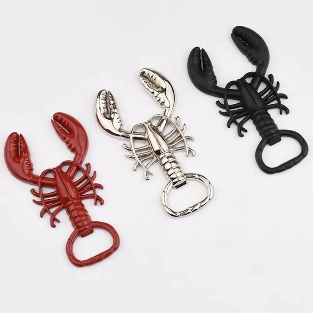 Metal Lobster Corkscrew Bottle Opener Multifunctional Portable Keychain Creative Wine Bottle Remover Wine Bottle Opening