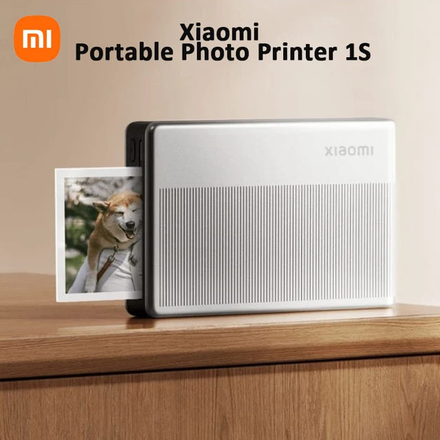 Xiaomi Portable Photo Printer 1S Bluetooth Thermal Print ZINK Inkless Technology Xiaomi App Wireless Portable Photo Printing