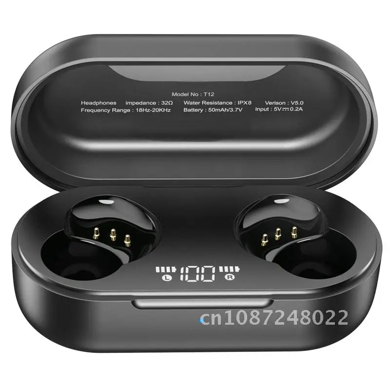 

Wireless Charging Case 2500mAh for TOZO T12 Earbuds (NO Earbuds)
