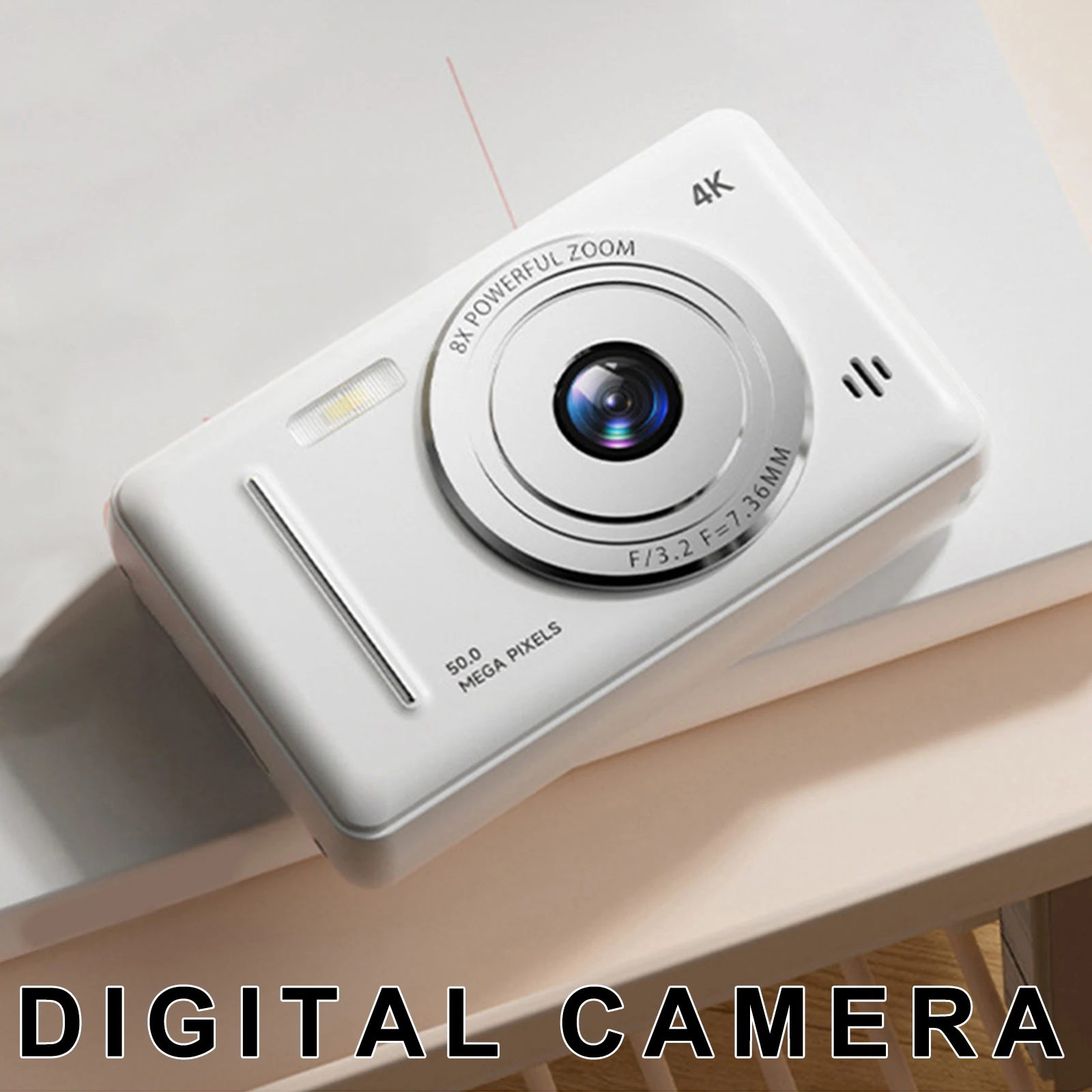 4K HD 디지털 카메라 자동 초점 휴대용 포인트 앤 슛 카메라 초보자 사진 촬영용 다목적 비디오 녹화 캠코더