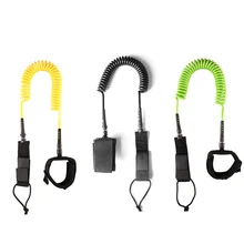 

Surf SUP Board Leash 10ft 7mm TPU Coiled Surfboard Leg Surfing Elastic Coiled Stand UP Paddle Board Leg Safety Rope Accessories