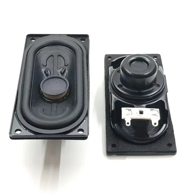 2 Pcs Rectangle Speaker 4 Ohm 10W Full Range Bass Rubber Side Neodymium Magnetic Hifi Loudspeaker Home Theater