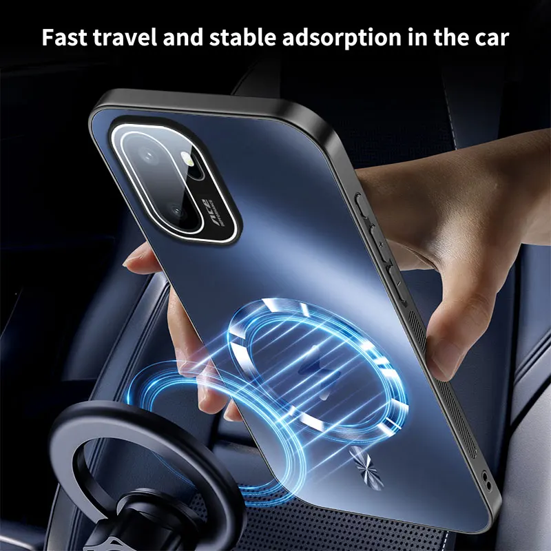 New AG Matte Lightning Magnetic Hard Shell Shockproof Bumper Case