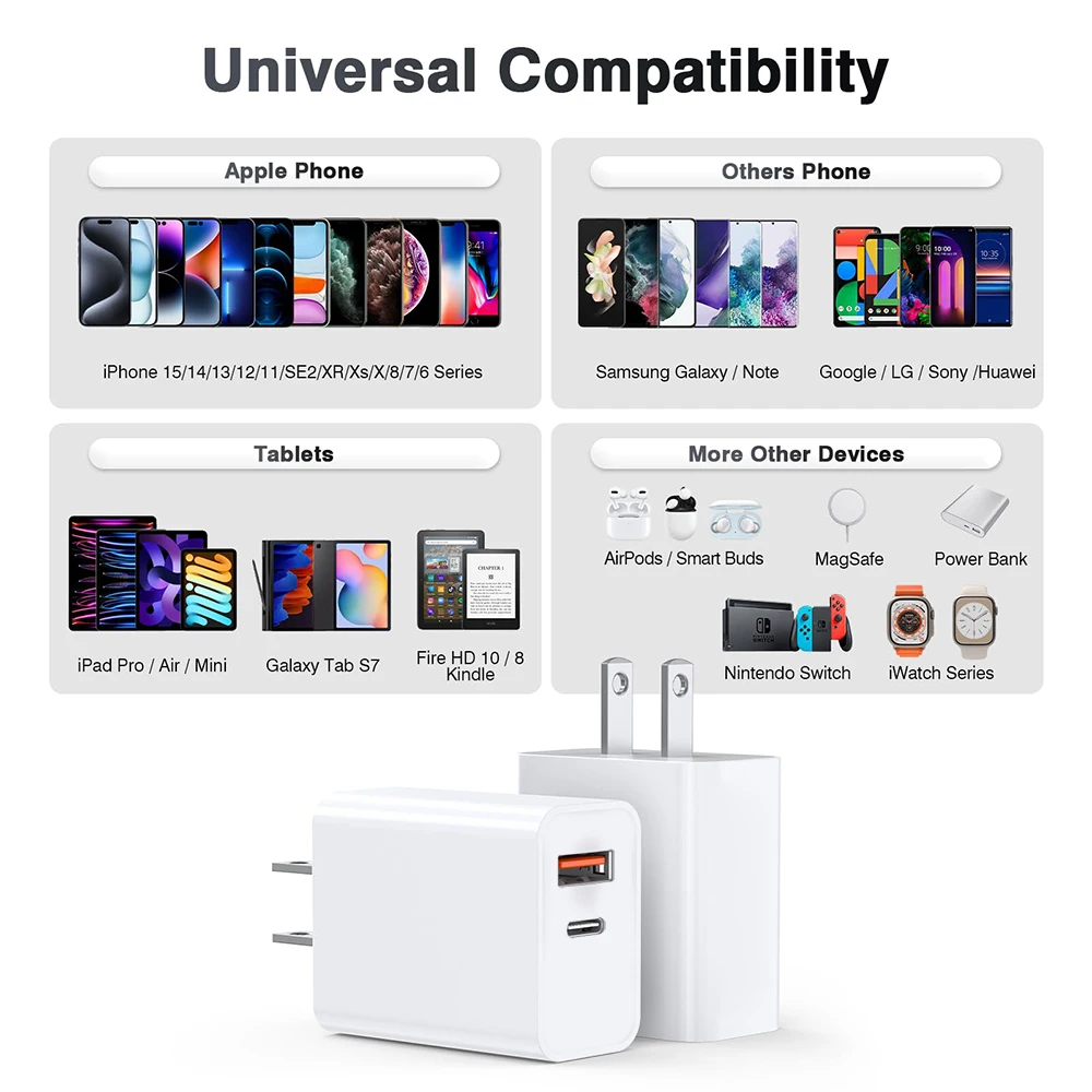 Apple Original PD 20W Charging For iPhone 14 Pro Max 13 12 mini 11 Fast Charger X XS XR 7 8 6 Plus SE Phone Accessories