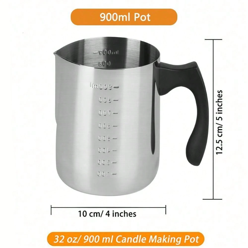 Candle Making Starter Kit with Pouring Pot and Craft Tools