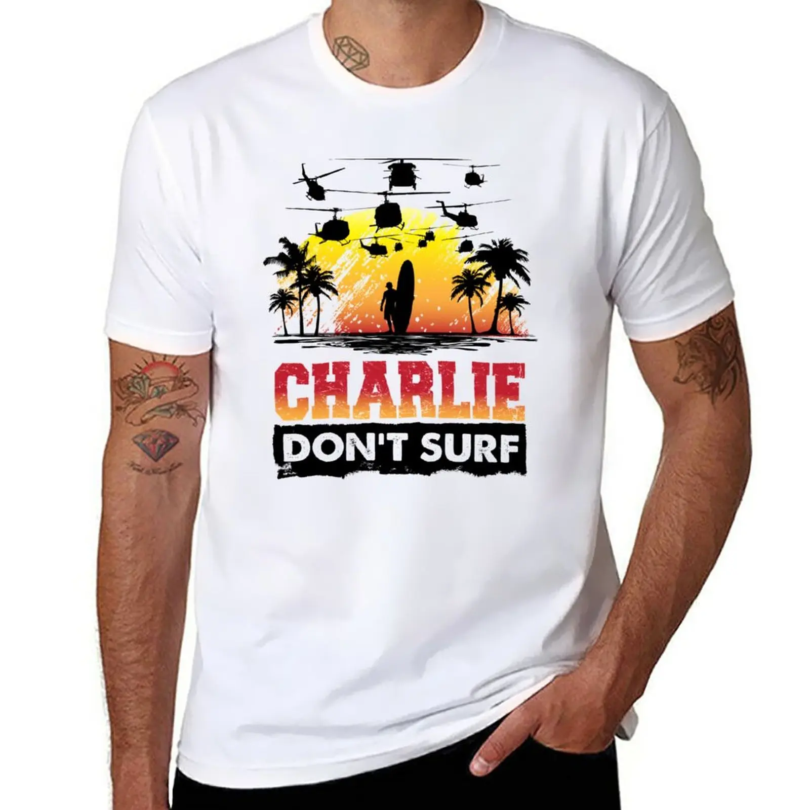 

Charlie Don't Surf T-Shirt hippie clothes tees workout shirts for men