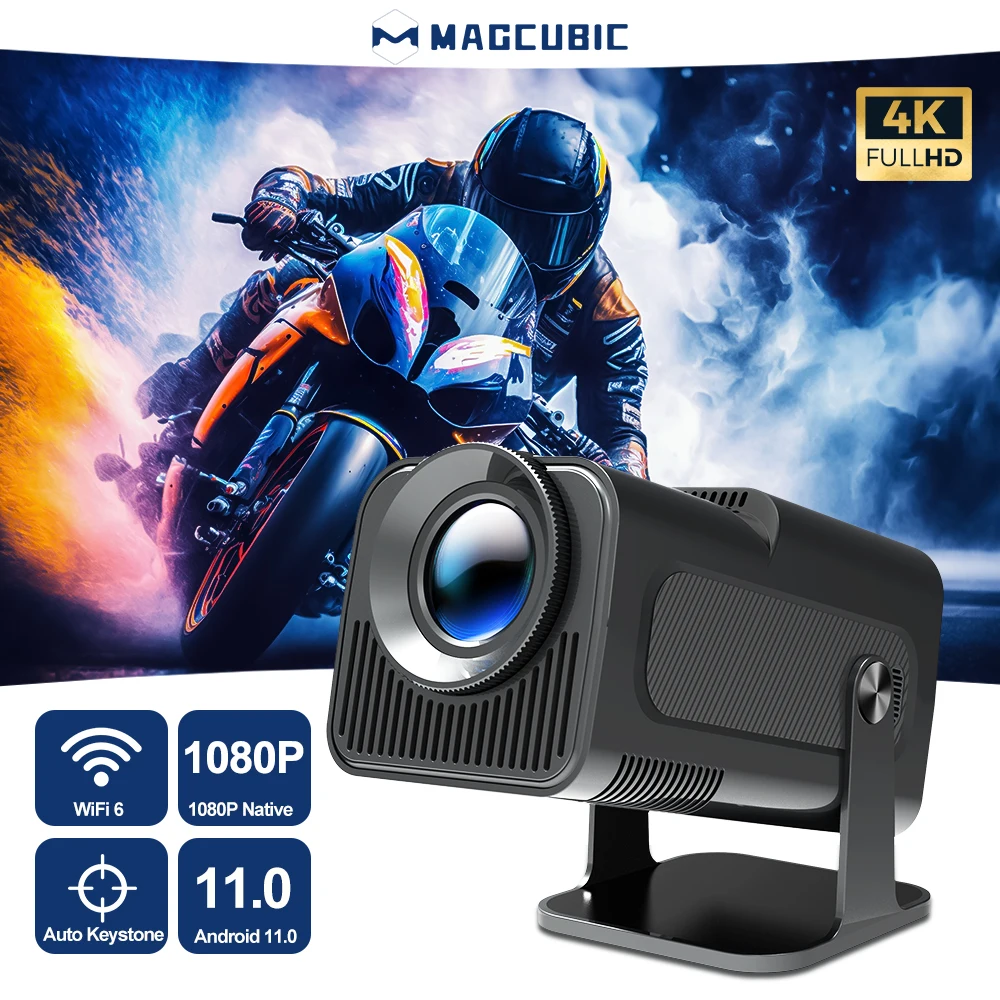 Magcubic Android 11 390ANSI 4K Native 1080P Portable Projector