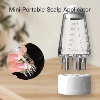 Mini applicatore portatile per cuoio capelluto pettine liquido radici dei capelli massaggio medicina pettine capelli per la crescita dei capelli siero olio nutrire
