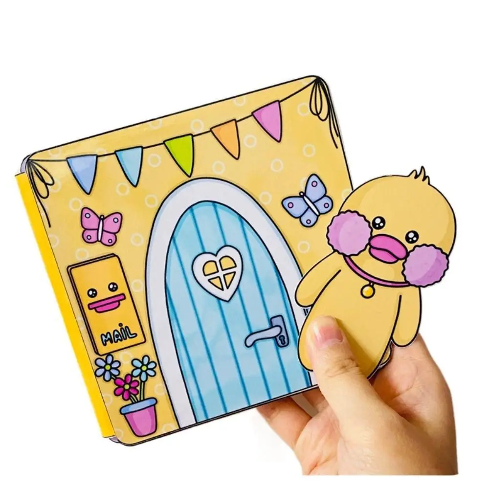 

Little Yellow Duck Sticker Games Quiet Book Luna Dog Bixiong Home Dodo Book Mini Cookie Dog 3D Handmade Diy Toys Girls Gift
