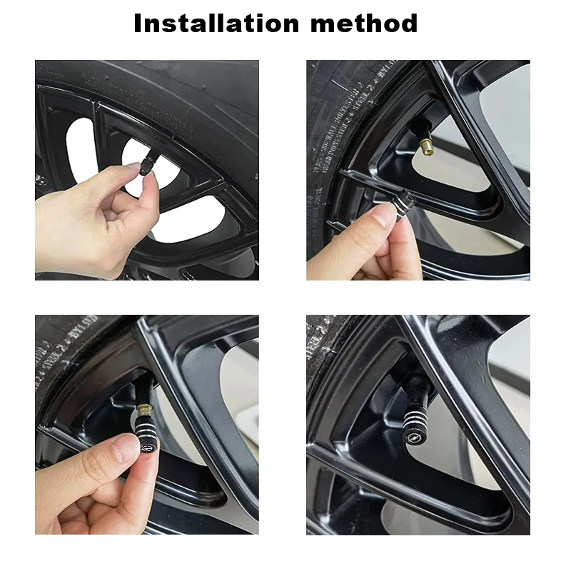 4개입 자동차 타이어 밸브 스템 캡 널링 스타일 타이어 밸브 캡 알루미늄 (오펠 인시그니아, 아스트라, 안타라, 메리바, 자피라, H, G, 코르사 용)