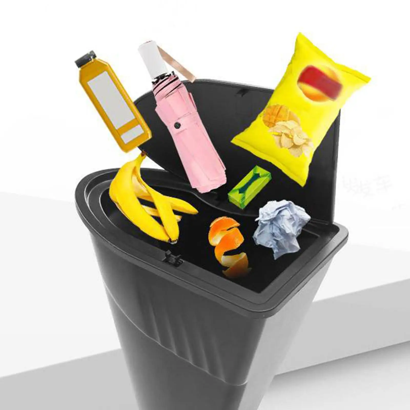 2 Pieces Front Door Side Storage Box Car Trash Can for Model Y