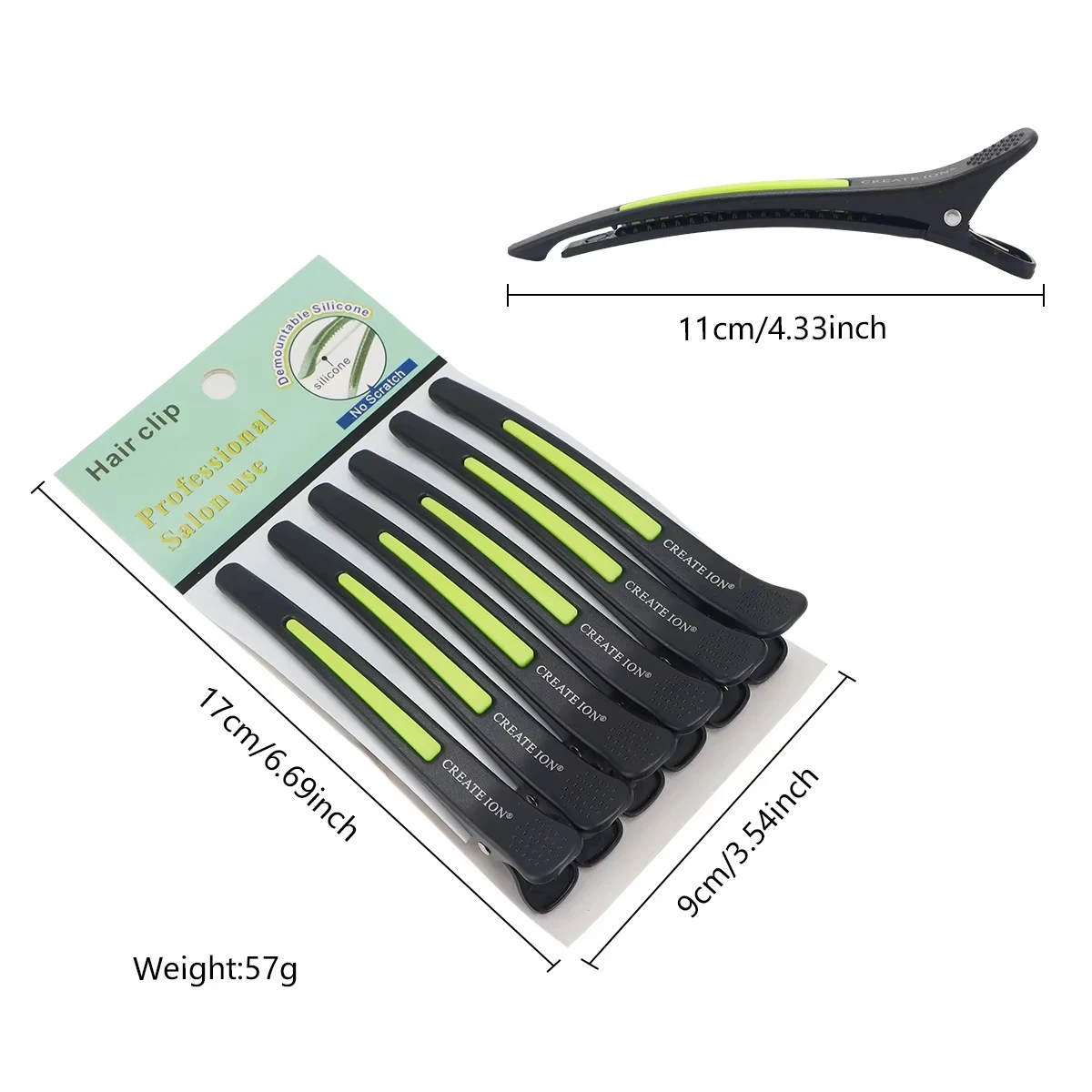 6er Set Profi Alligator Haarclips Ohne Abdrücke Für Friseure_voghion.com