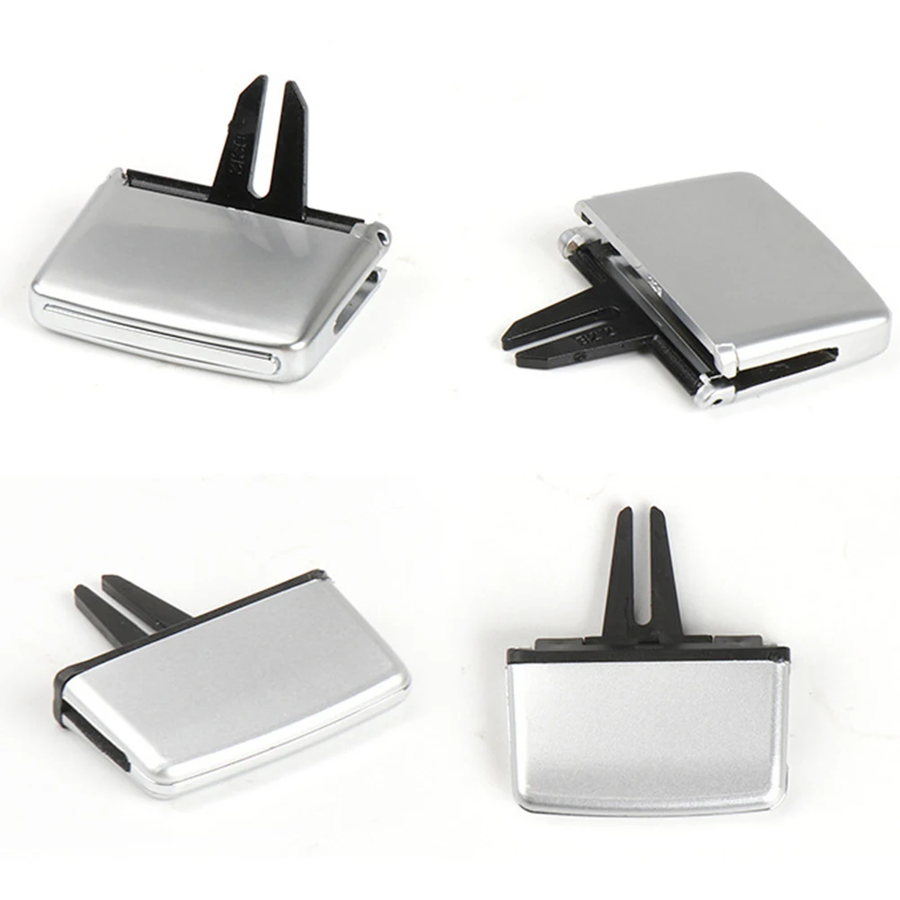 

1x Silver Front 4DR 2009-13 A/C Air Vent Direct Installation For Mercedes-Benz Paddle Clip W212 S212 E-Class Brand New