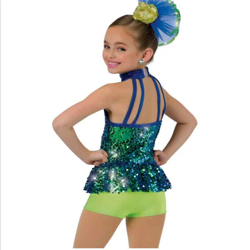 90%Poly+10%Spandex Knitting 5mm Sequins Embroidery Costume Dance dress Fabric Fashion Style Ladies' Colth