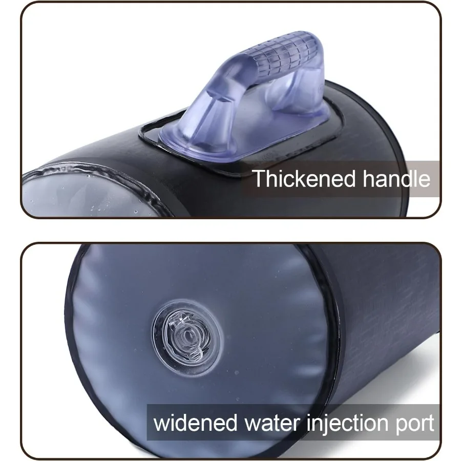 Water Dumbbells, Water Filled Training Dumbbells, Travel Weights Set, Adjustable Weights to 30 LBS/14 KG pair, Portable Gym for