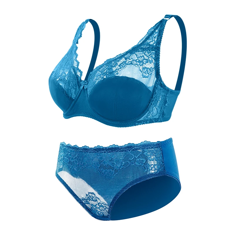 Blue Colour Sunshine Regular Fancy Bra And Panty Set Assorted in