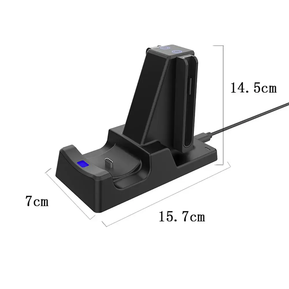 스위치 2pro 용 3 In 1 충전 도크 Joy-Con & Pro 컨트롤러 게임 액세서리 용 자기 충전 스탠드베이스