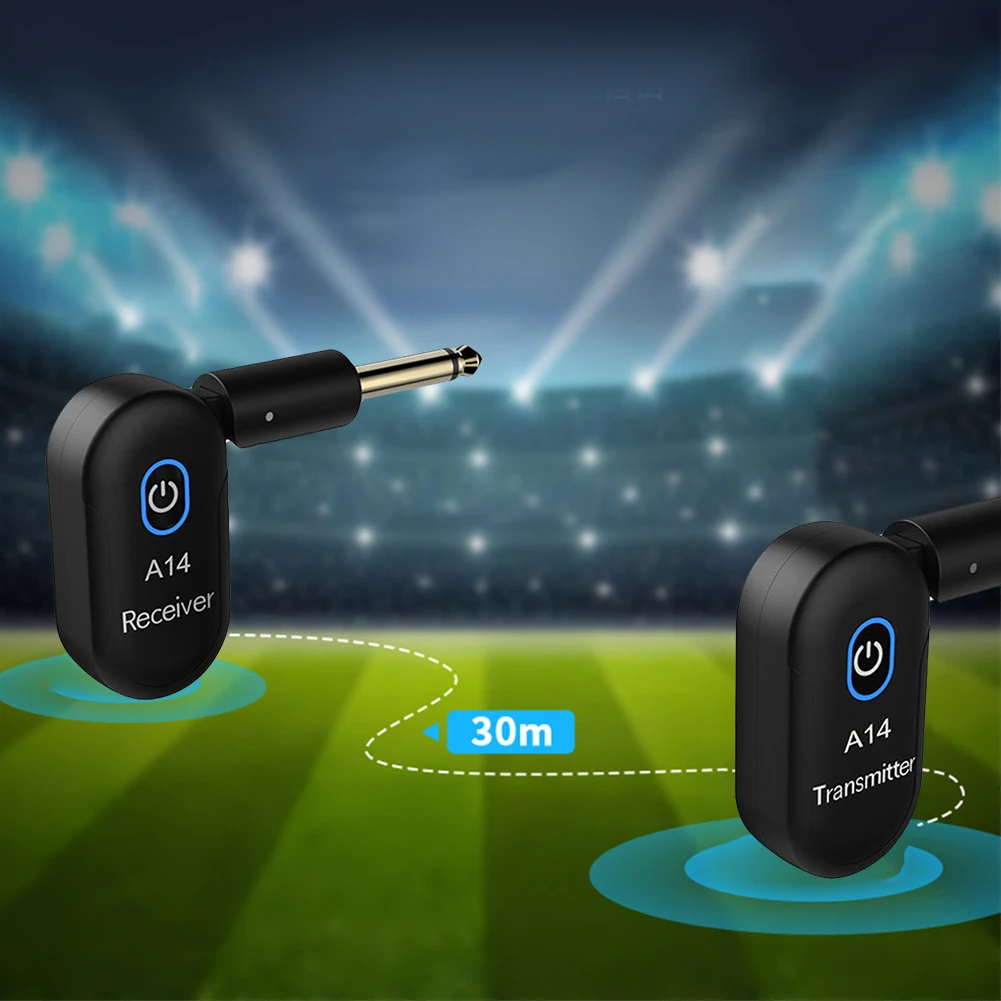 Wireless Guitar System 2.4G Real Time Audio Transmitter Receiver