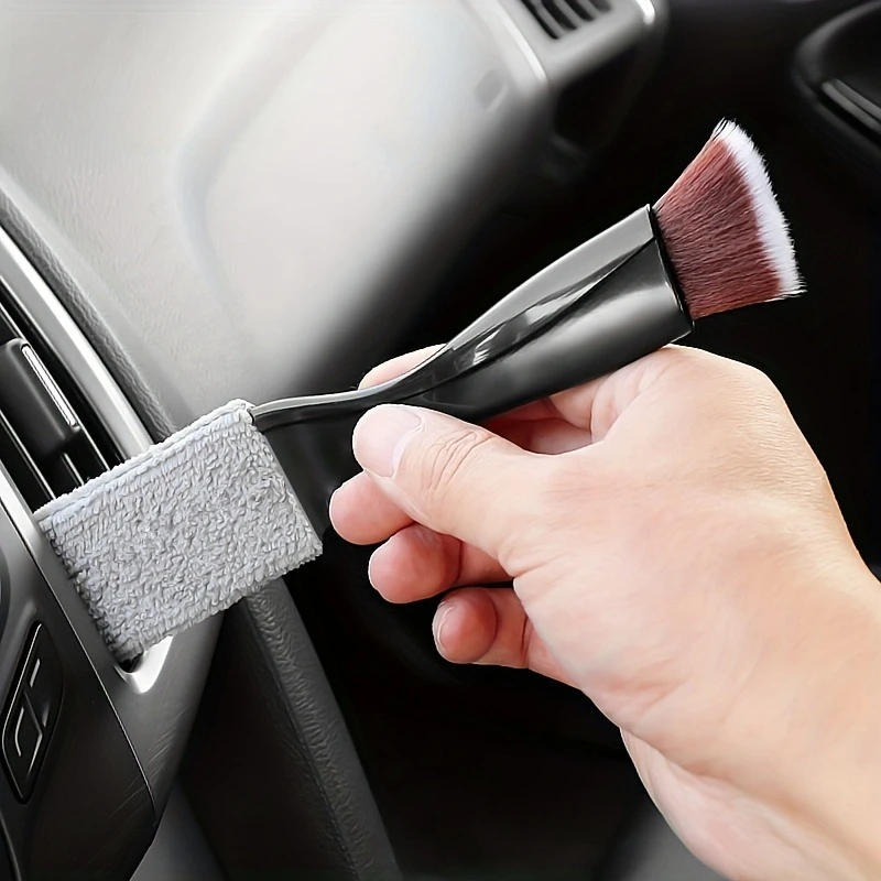 

Effortlessly Clean Your Car's Interior with this Soft Brush Air Conditioner Cleaning Tool!