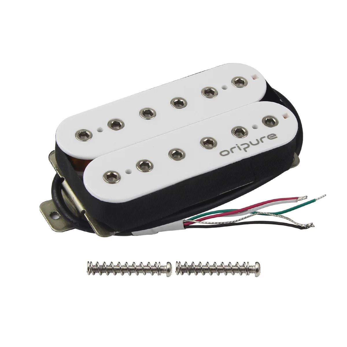 

OriPure Alnico 5 Electric Guitar Pickup Humbucker Double Coil Pickup Neck/Bridge,Black/White for Choose