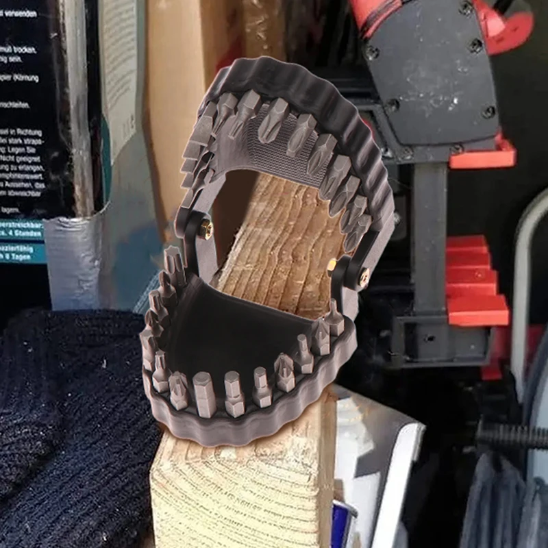 재미있는 틀니 드릴 비트 거치대, 드라이버 치아 모델, 드라이버 비트 거치대, 1/4 인치 육각 비트, 드라이브 비트 어댑터 도구에 적합