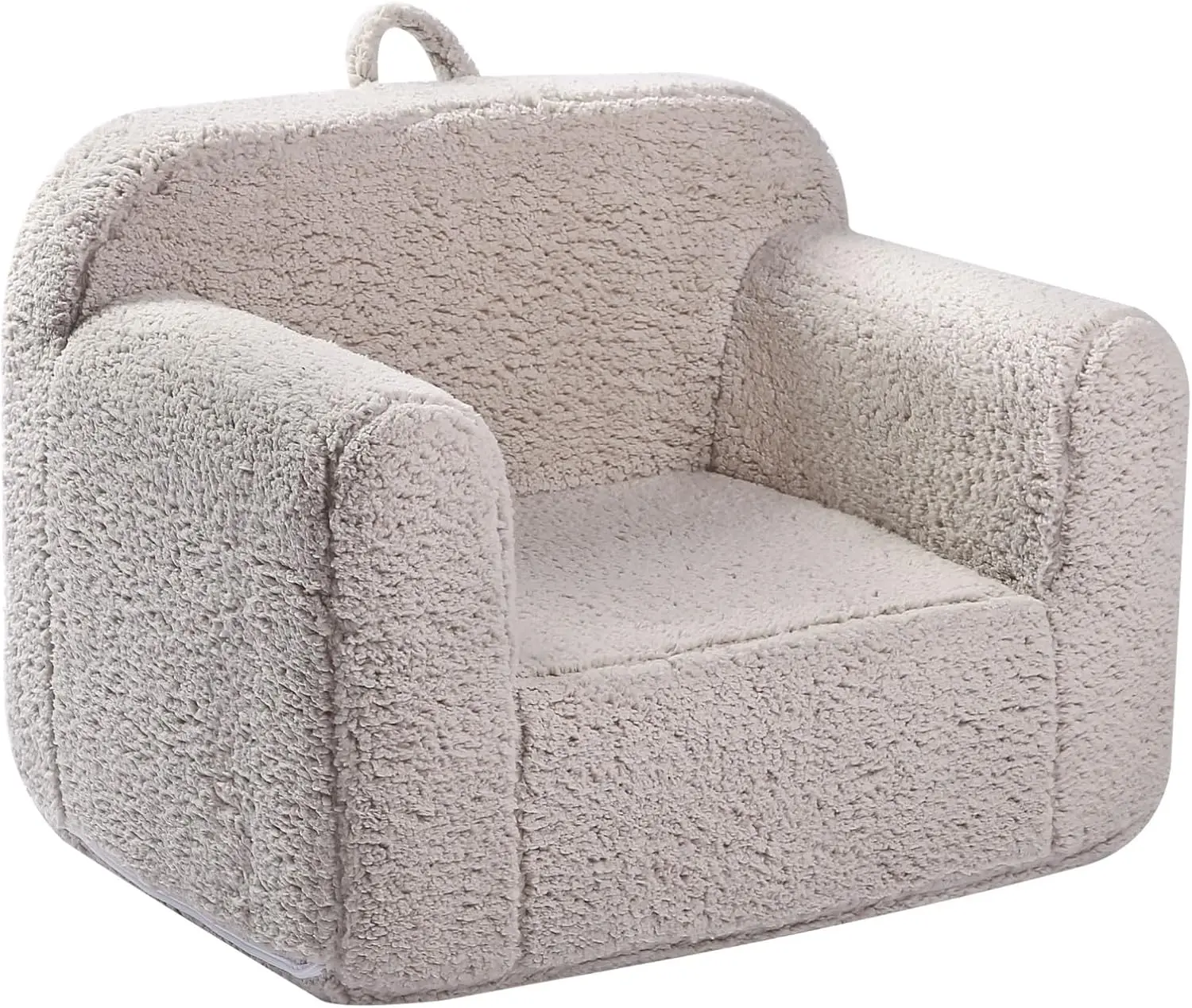 Cuddly Toddler Foam Chair for Boys and Girls, Light Grey 2