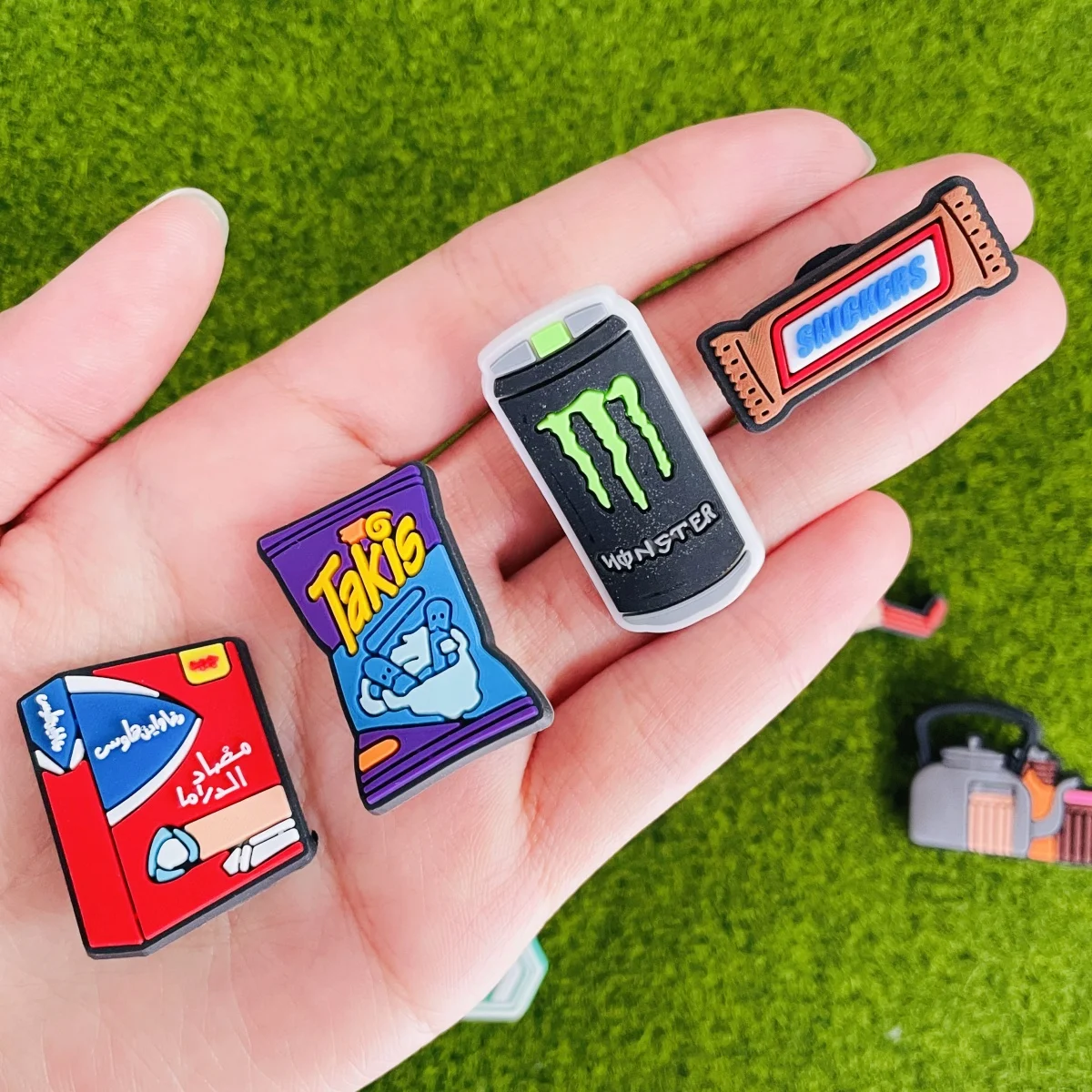 8PCS Food Shoe Charms For Crocs, Cute Food Shoe Decoration Charms for Wristband Bracelets Sandals