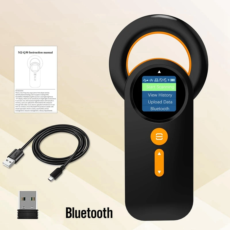 Bluetooth Pet Micro-Chip Reader 3-In-1 2.4Ghz Wireless Bluetooth USB Animal Universal Microchip-Tag Reader Scanner