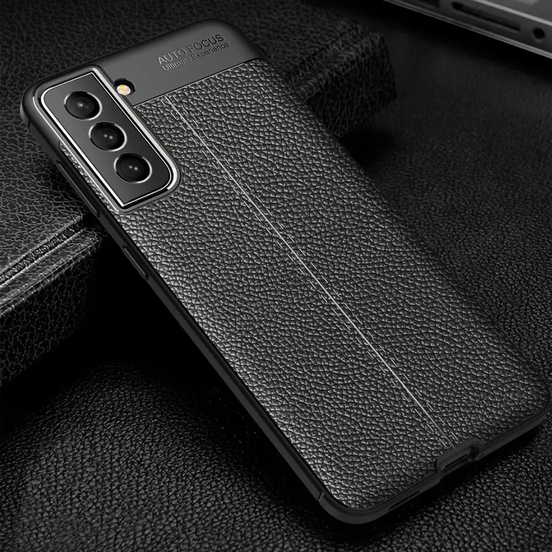 2022 Silicone Case For Samsung Galaxy S21FE Protector Shockproof PU Leader Surface Half-wrapped Cover 5G | Мобильные телефоны и