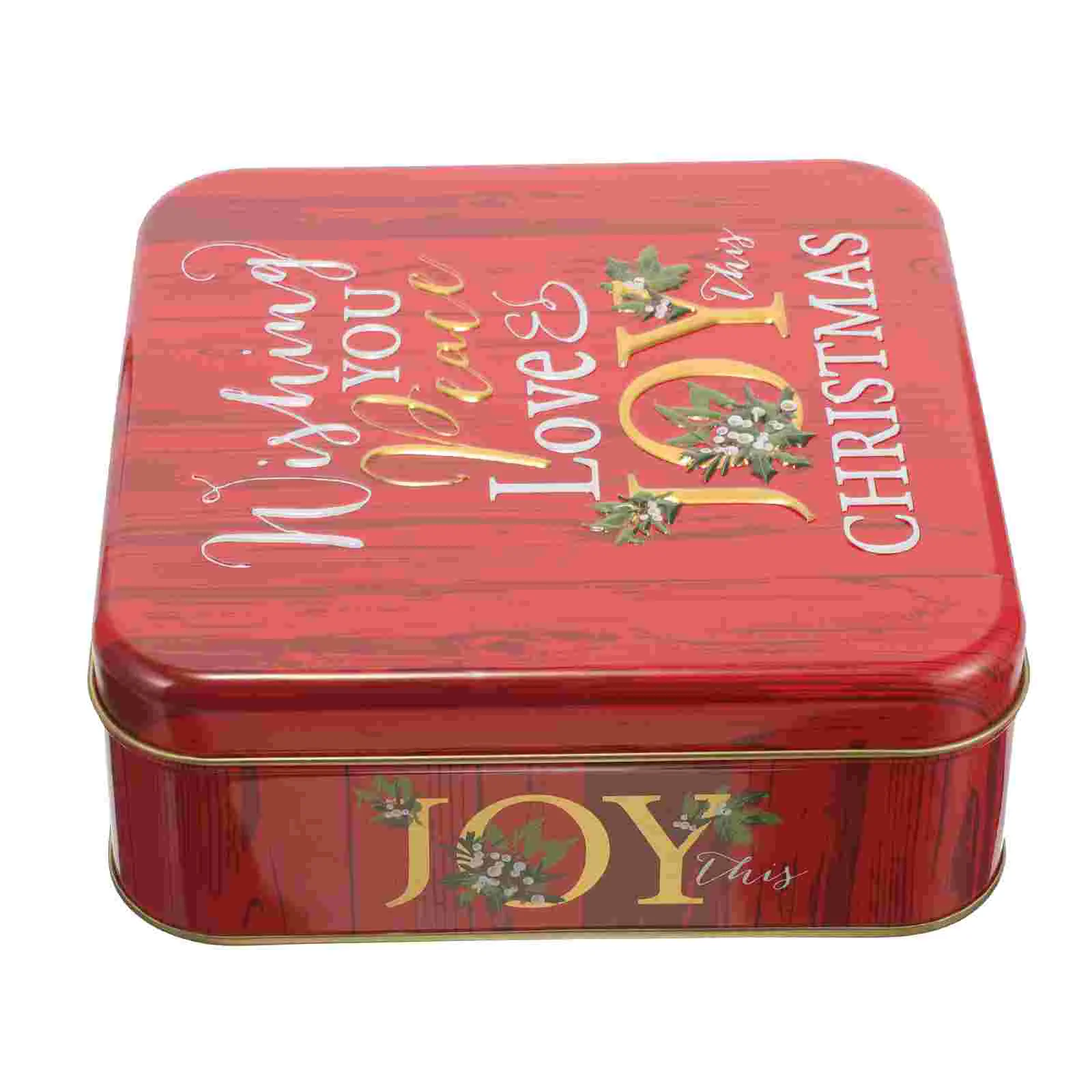 

Christmas Cookie Tins Santa Claus Tin Box Xmas Candy Tin Trick Or Treat Box Holiday Snack Jar Biscuits Container Christmas Favor