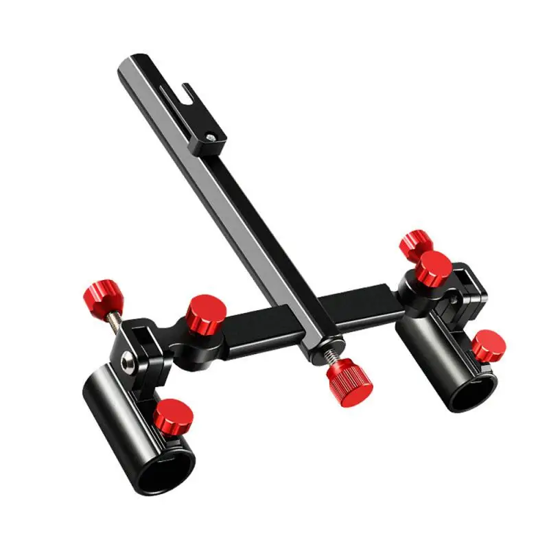 

Fishing Rods Holder Universal Double Fortress Bracket Aluminum Magnesium Alloy Connecting Rod Fishing Accessories Double 2023new