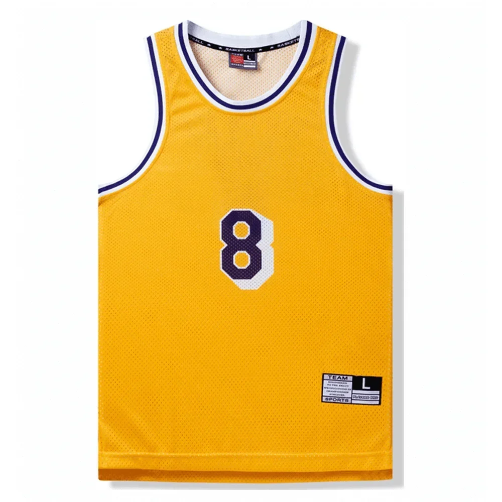 NEW 24/25 Men sports shirt American Basketball Star Bryant 24 Fans Jerseys adult game team Short sleeve uniform training Vest Me