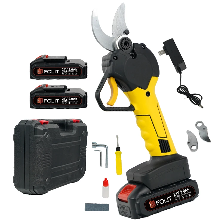 Electric Pruning Battery Powered Tree Branch Pruner With 2 PCS Lithium Battery 30mm (1.2inch) Cutting Diameter Electric Pruning