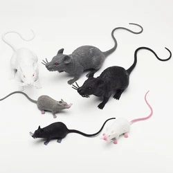 Fake Small Rat Lifelike Mouse Model Prop Scary Trick Prank Toy Horror Halloween Party Decor Practical Jokes Novelty Funny Toys
